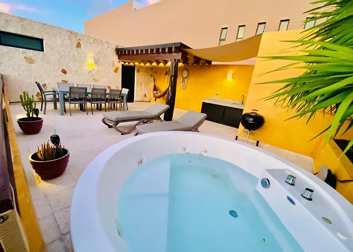 Lunada Ph With Private Rooftop And Jacuzzi By Caribe Rentas * Playa del Carmen